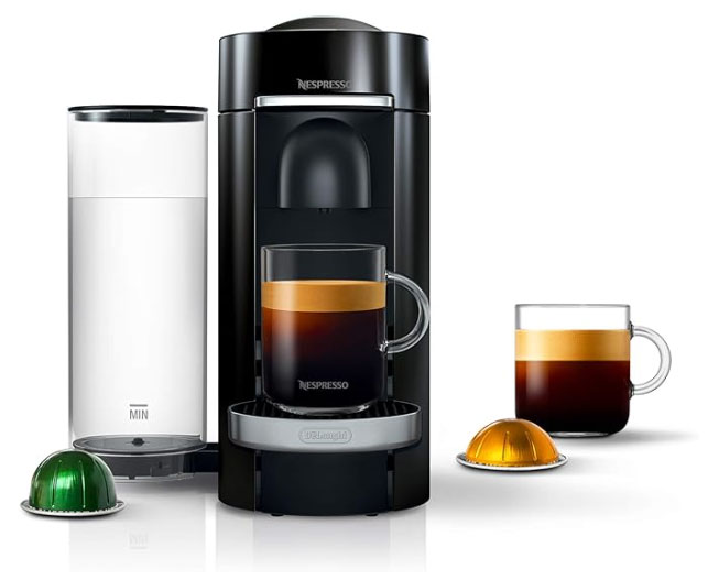 nespresso vertuoplus deluxe coffee and espresso machine