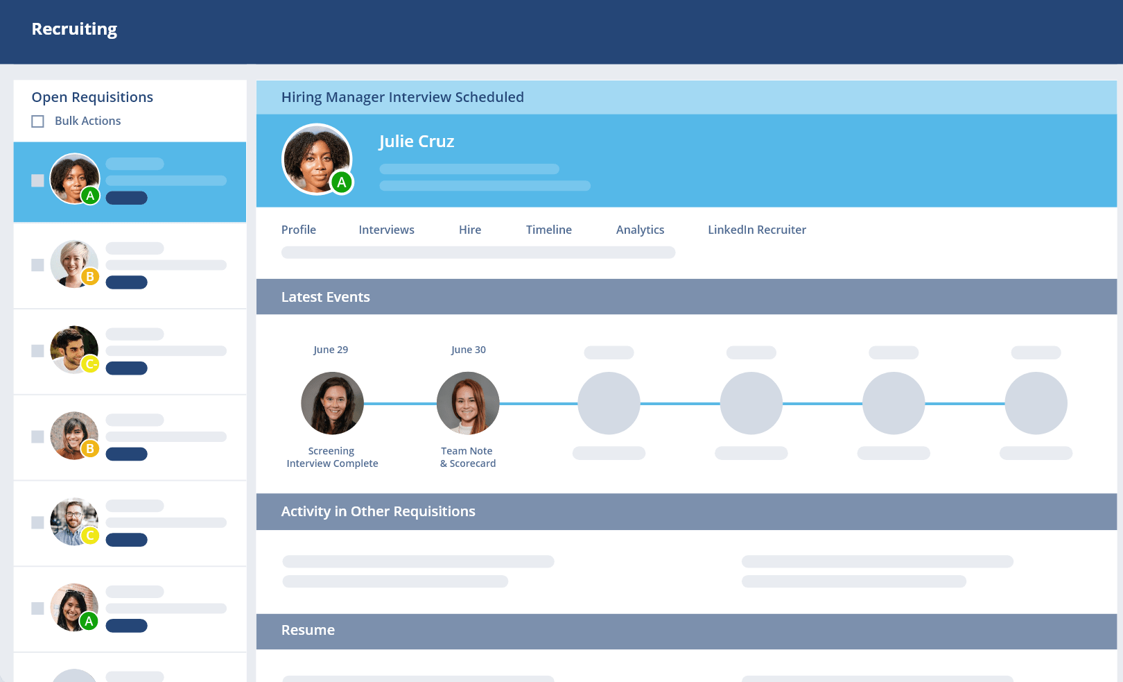 clearcompany recruiting screenshot