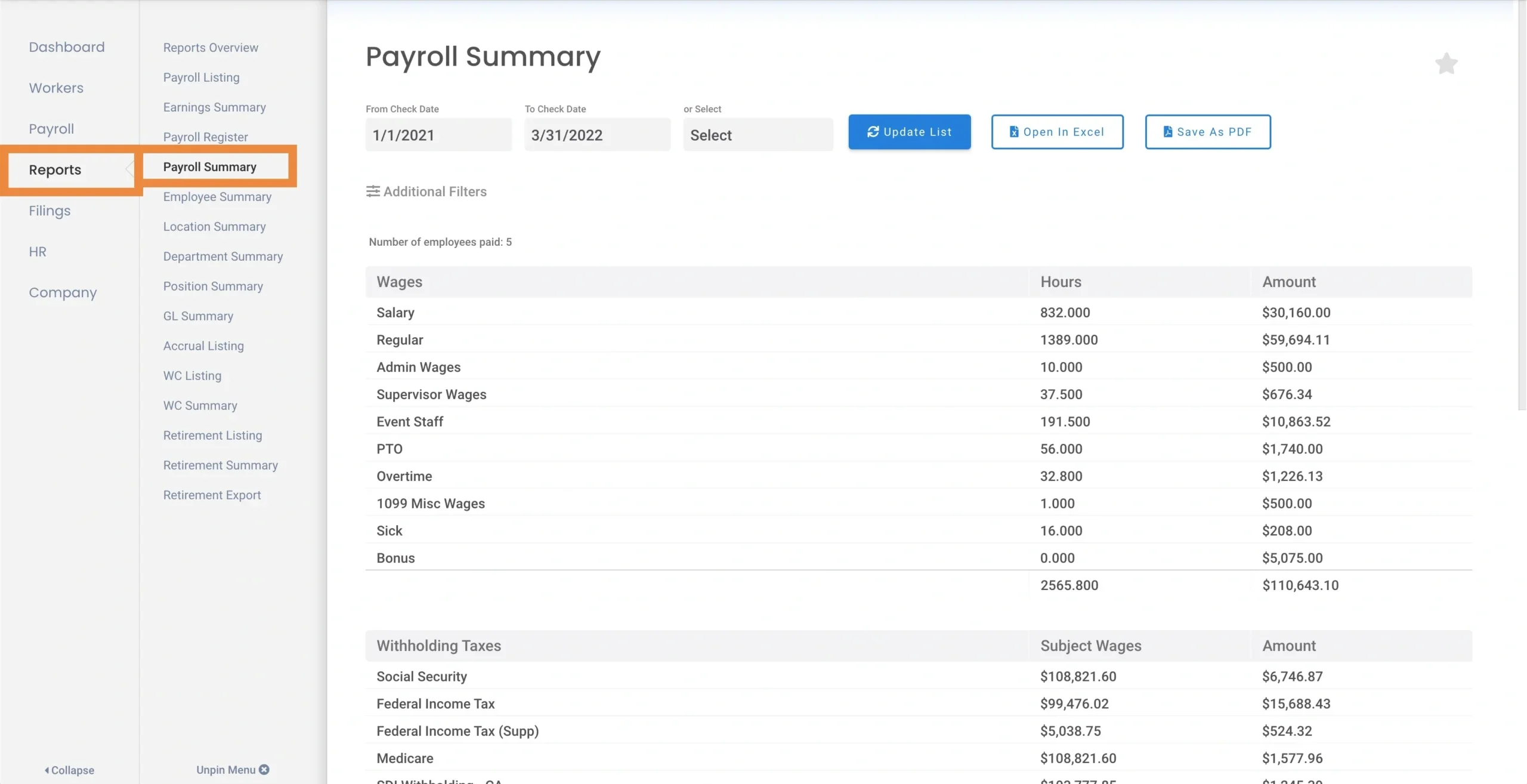 onpay payroll screenshot