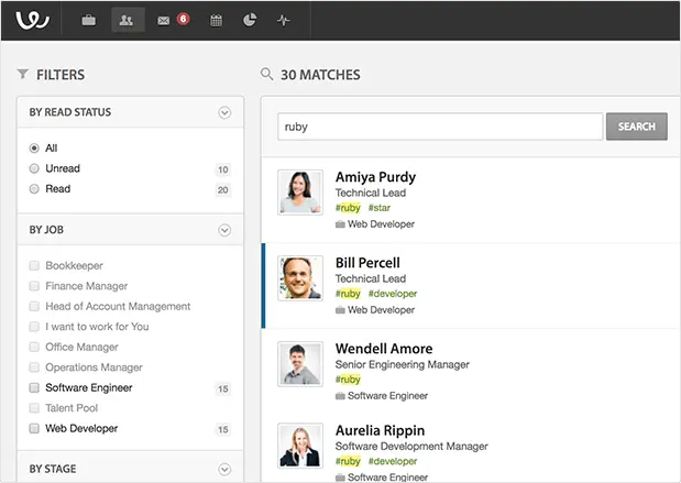 workable candidates screenshot