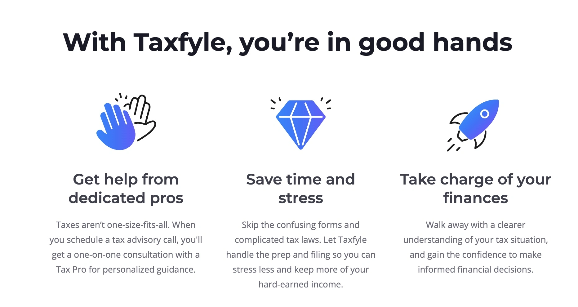 rocket lawyer's taxfyle screenshot