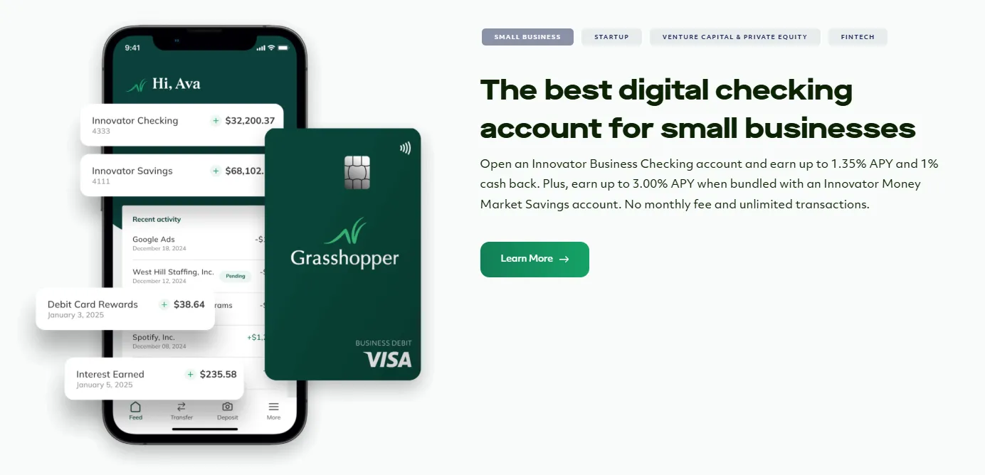 grasshopper bank small business