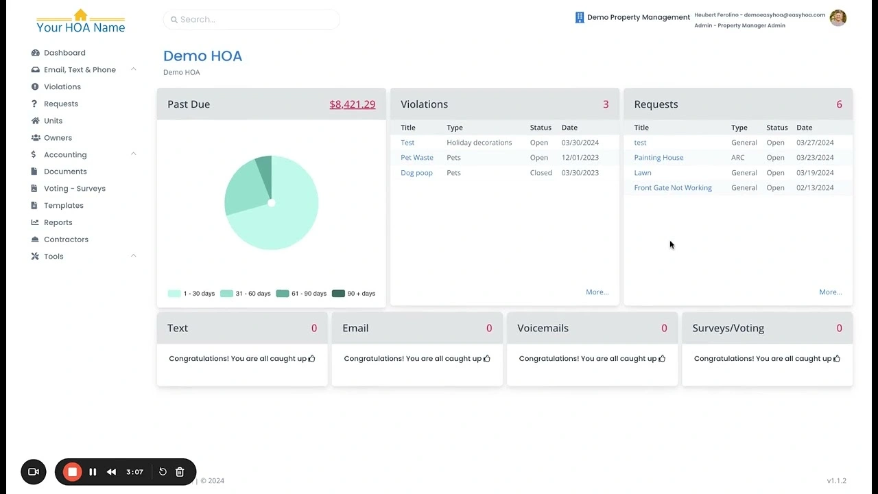 easyhoa dashboard