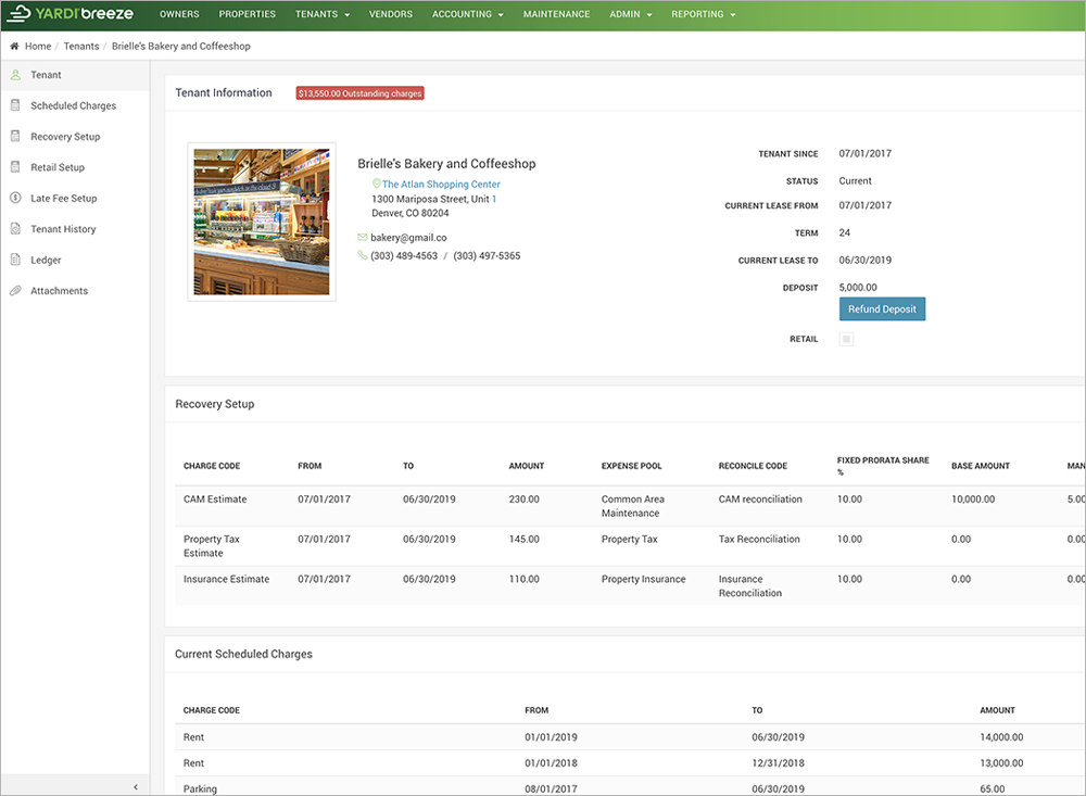 yardi breeze tenant info
