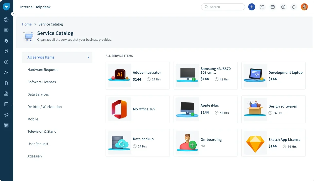freshservice internal helpdesk